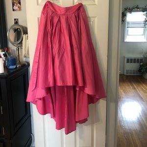 High-low bright pink L skirt